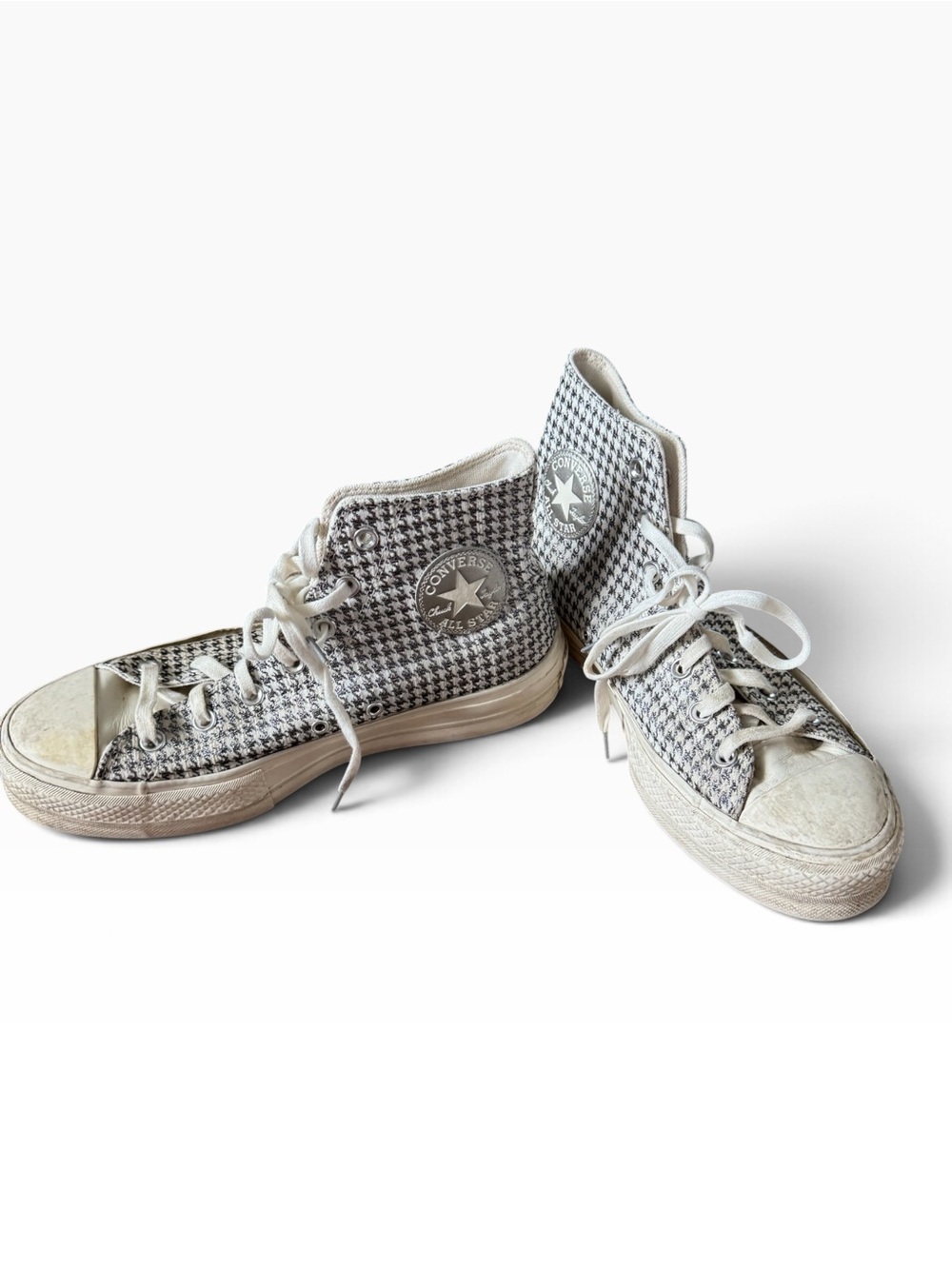 Converse Chuck Taylor All Star Lift Platform High 'Houndstooth Shine' sneakers